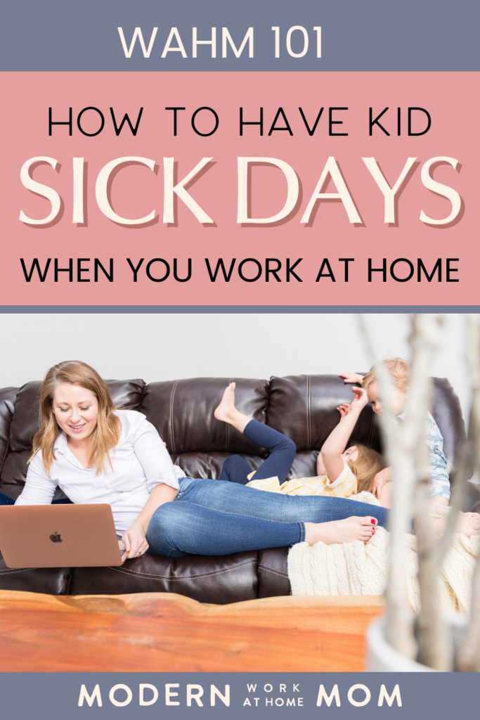How to have sick days for kids when you work at home. This article is all about Sick day activities for kids and indoor activities for kids and toddlers. I'm loving these ideas about crafts for children at home and crafts for boredom for older and younger children to help you work at home and help your kids have a sick day. Learn more about Sick day activities for kids at modernwahm.com.