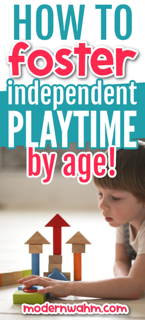 10 must-read tips to teach kids to play by themselves. How to teach kids to play by themselves and games kids can play by themselves. I'm loving these ideas about how to get games to play by themselves and teach your kids how to be alone to help you have a great work at home life. Learn more about how to teach kids to play by themselves at modernwahm.com.