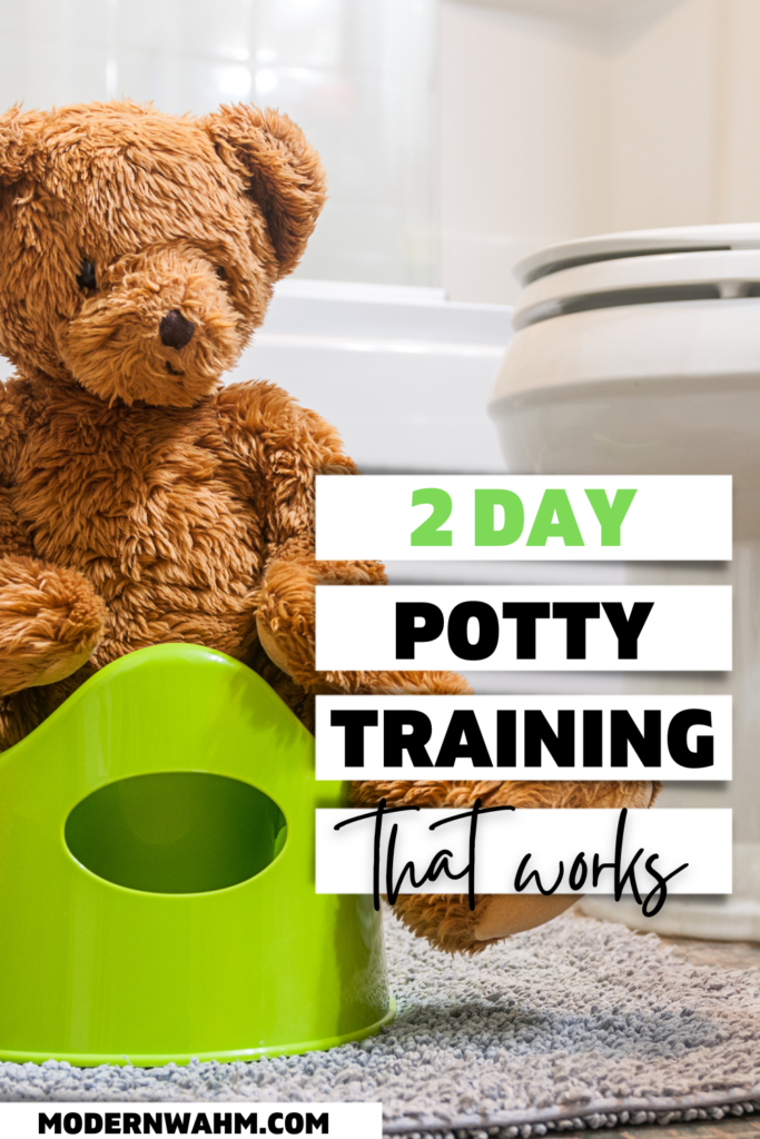 Do you need potty training tips that are practical for working parents? It is HARD to potty train when you are a working parent. If you can't take vacation time for a long weekend, you might need 2-day potty training tips for working parents. To potty train effectively in two days, you need to: change your expectations, talk to the teacher, know public school policies, and prepare your child to keep potty-training after two days is done.